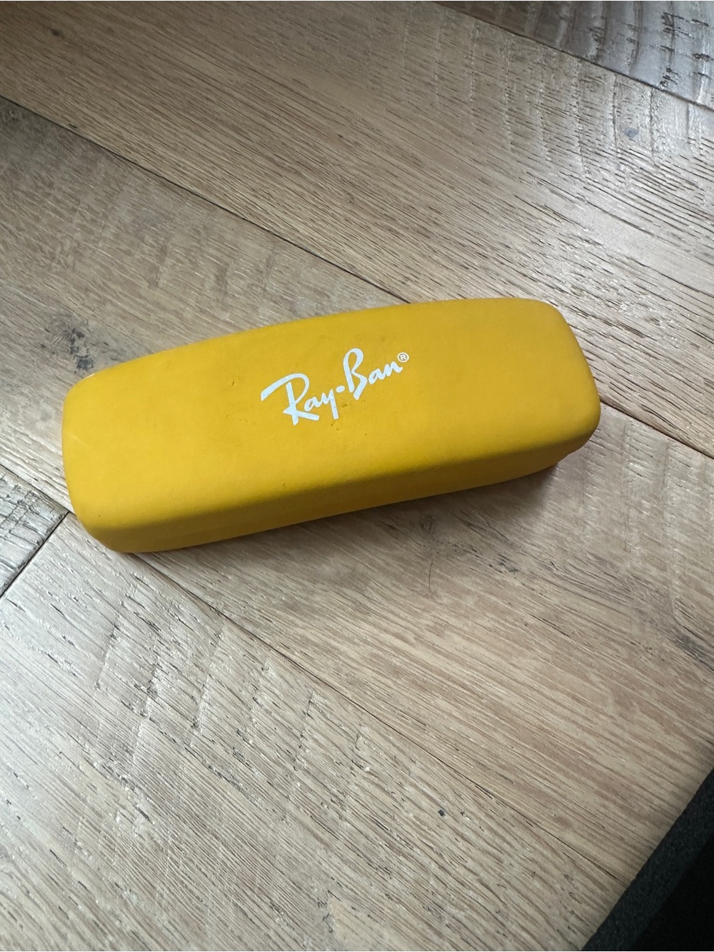 Ray-Ban bright yellow kids' or junior eyeglasses/sunglasses case